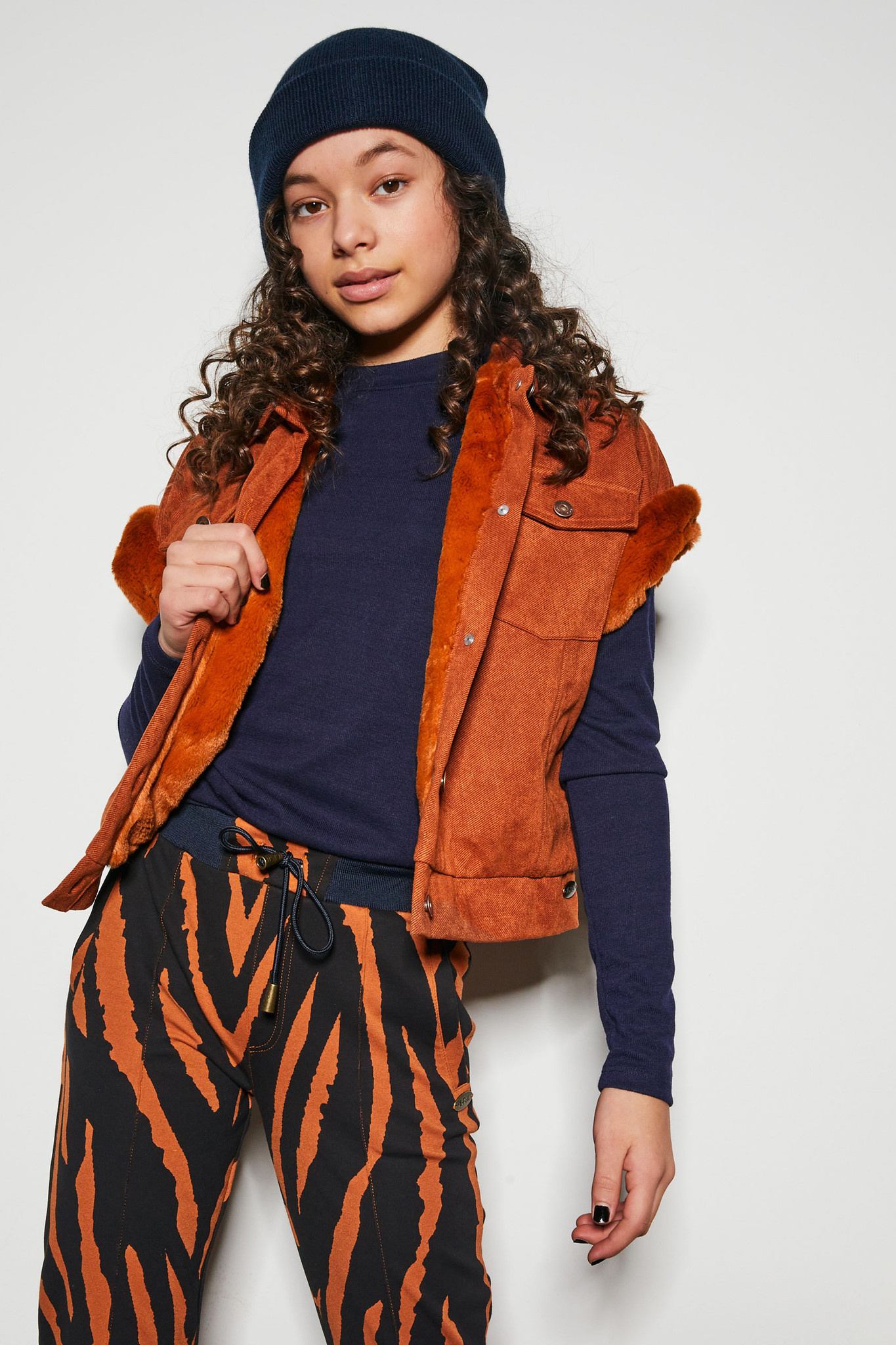NoBell Meisjes gilet - Dille - Cinnamon NoBell Meisjes gilet - Dille - Cinnamon