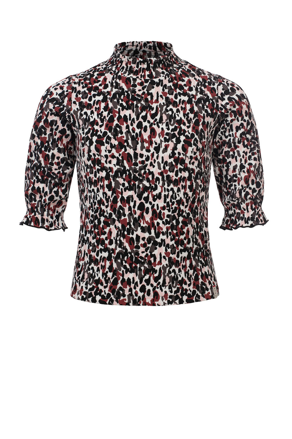 LOOXS 10sixteen Meisjes top plisse - Camo luipaard LOOXS 10sixteen Meisjes top plisse - Camo luipaard