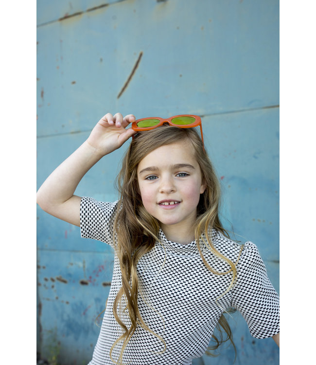 Moodstreet Meisjes top geruit - Zwart