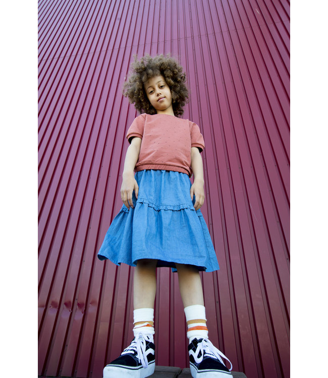 Moodstreet Meisjes rok jeans - Soft Blue