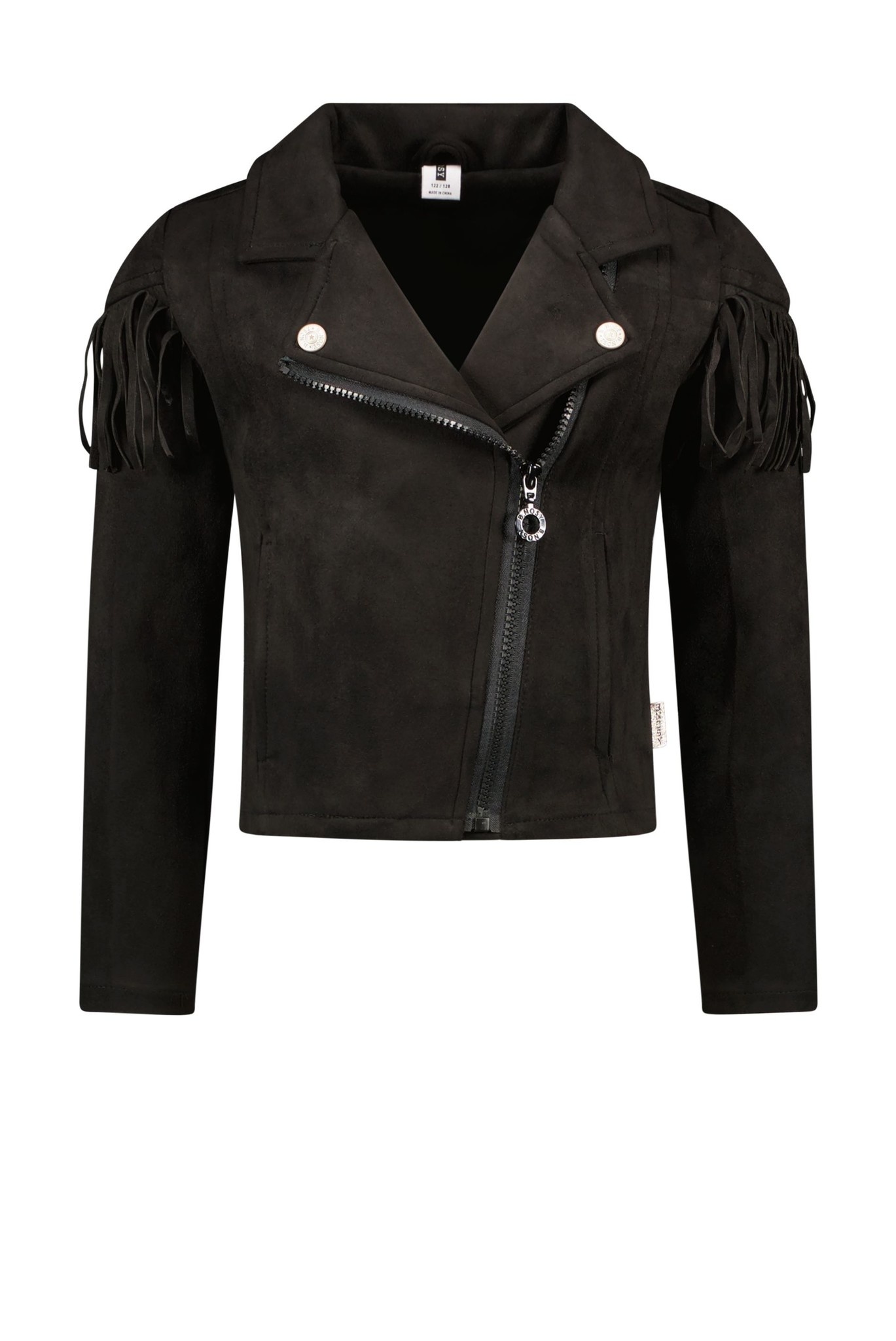 B.Nosy Meisjes biker jasje suede - Zwart B.Nosy Meisjes biker jasje suede - Zwart