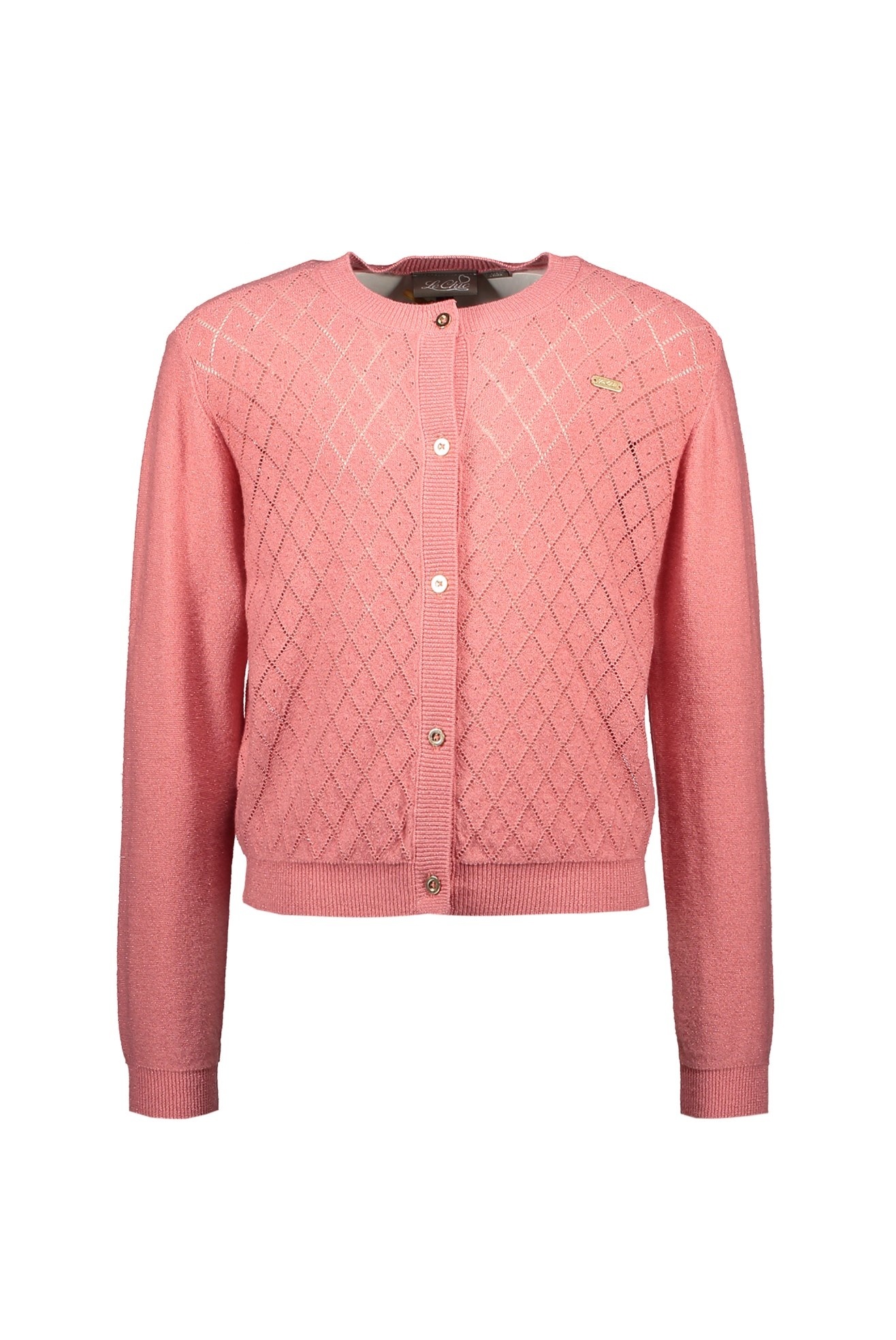 Le Chic Meisjes vest gebreid - OLENA - Tea Rose Le Chic Meisjes vest gebreid - OLENA - Tea Rose