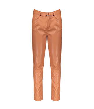 NoBell Meisjes broek PU + riem - Sylver - Soft Copper