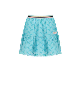 NoNo Meisjes rok - Nomy AOP - Licht Turquoise