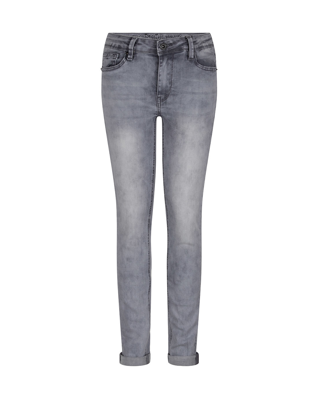 Indian Blue Jeans Jongens jeans broek ryan - skinny fit - Used grijs denim Indian Blue Jeans Jongens jeans broek ryan - skinny fit - Used grijs denim