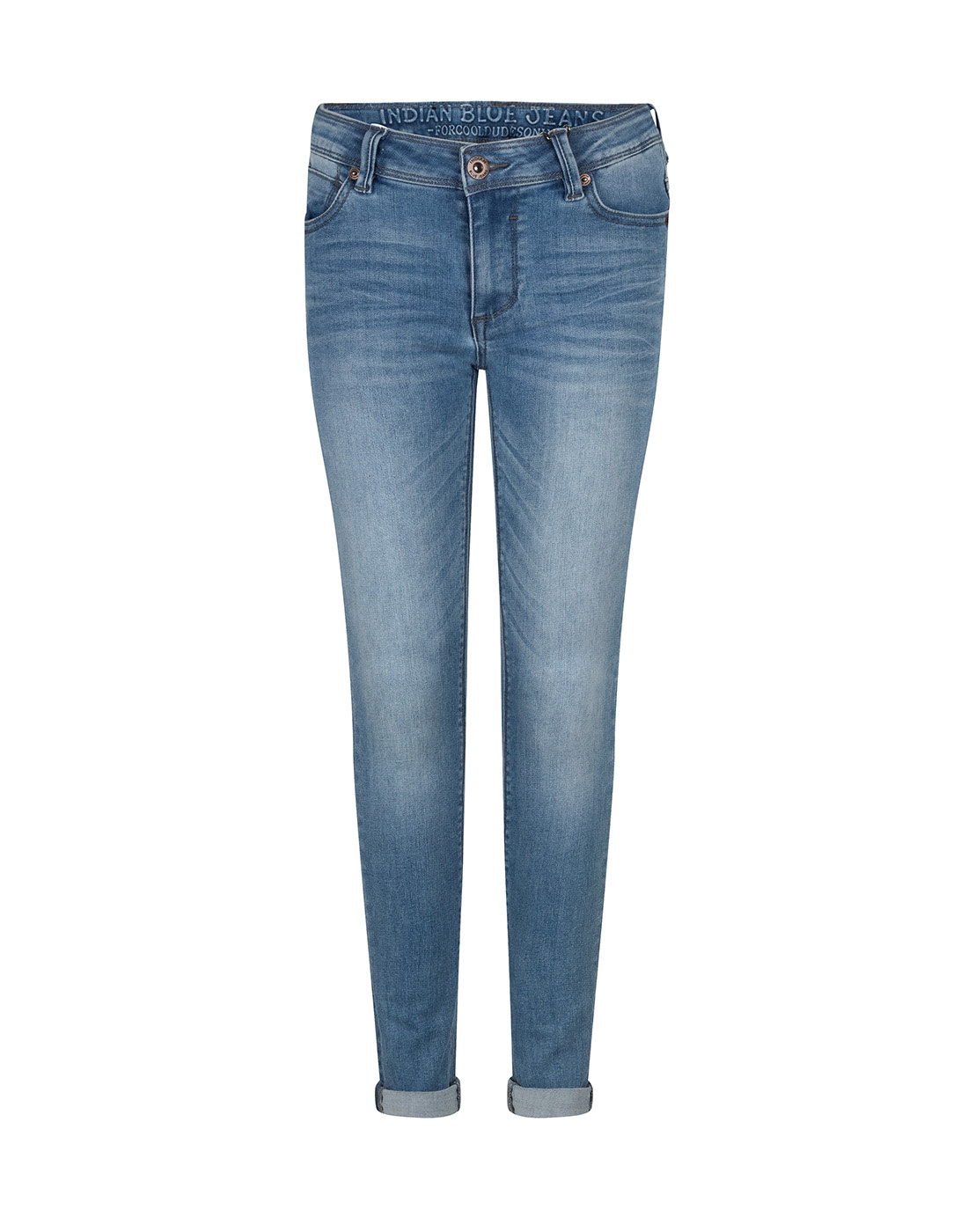 Indian Blue Jeans Jongens jeans broek brad - super skinny fit - Medium Denim Indian Blue Jeans Jongens jeans broek brad - super skinny fit - Medium Denim