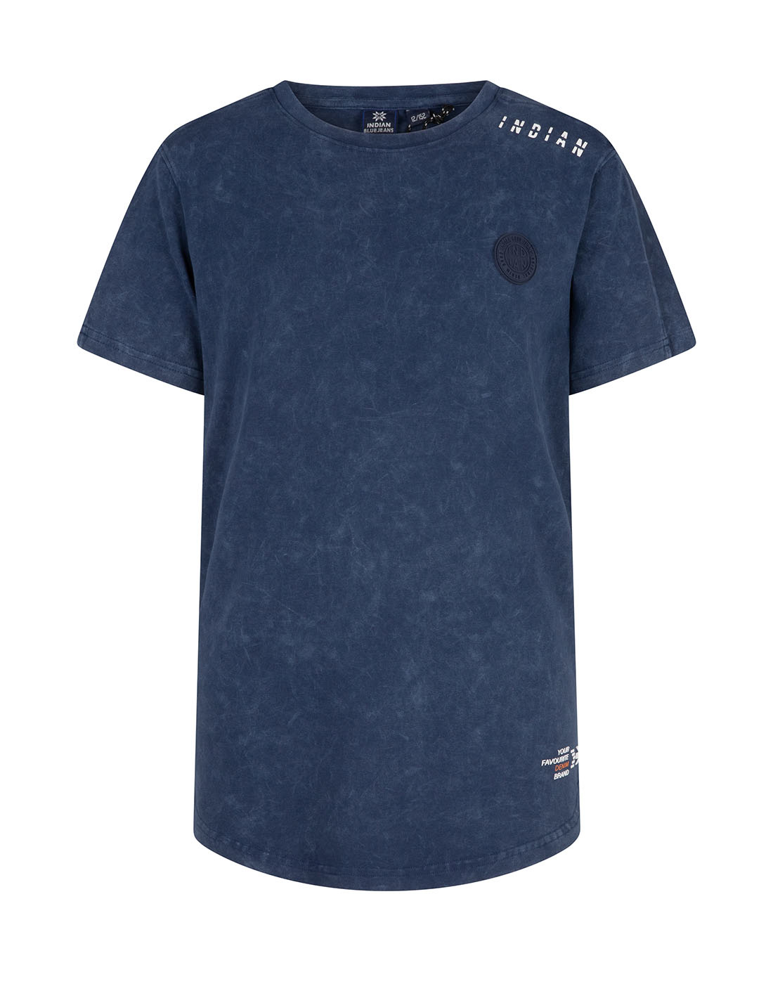 Indian Blue Jeans Jongens t-shirt fancy - Fresh Mid Blauw Indian Blue Jeans Jongens t-shirt fancy - Fresh Mid Blauw