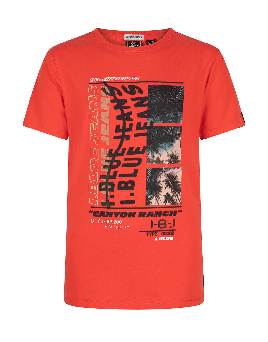 Indian Blue Jeans Jongens t-shirt canyon - Rood oranje Indian Blue Jeans Jongens t-shirt canyon - Rood oranje