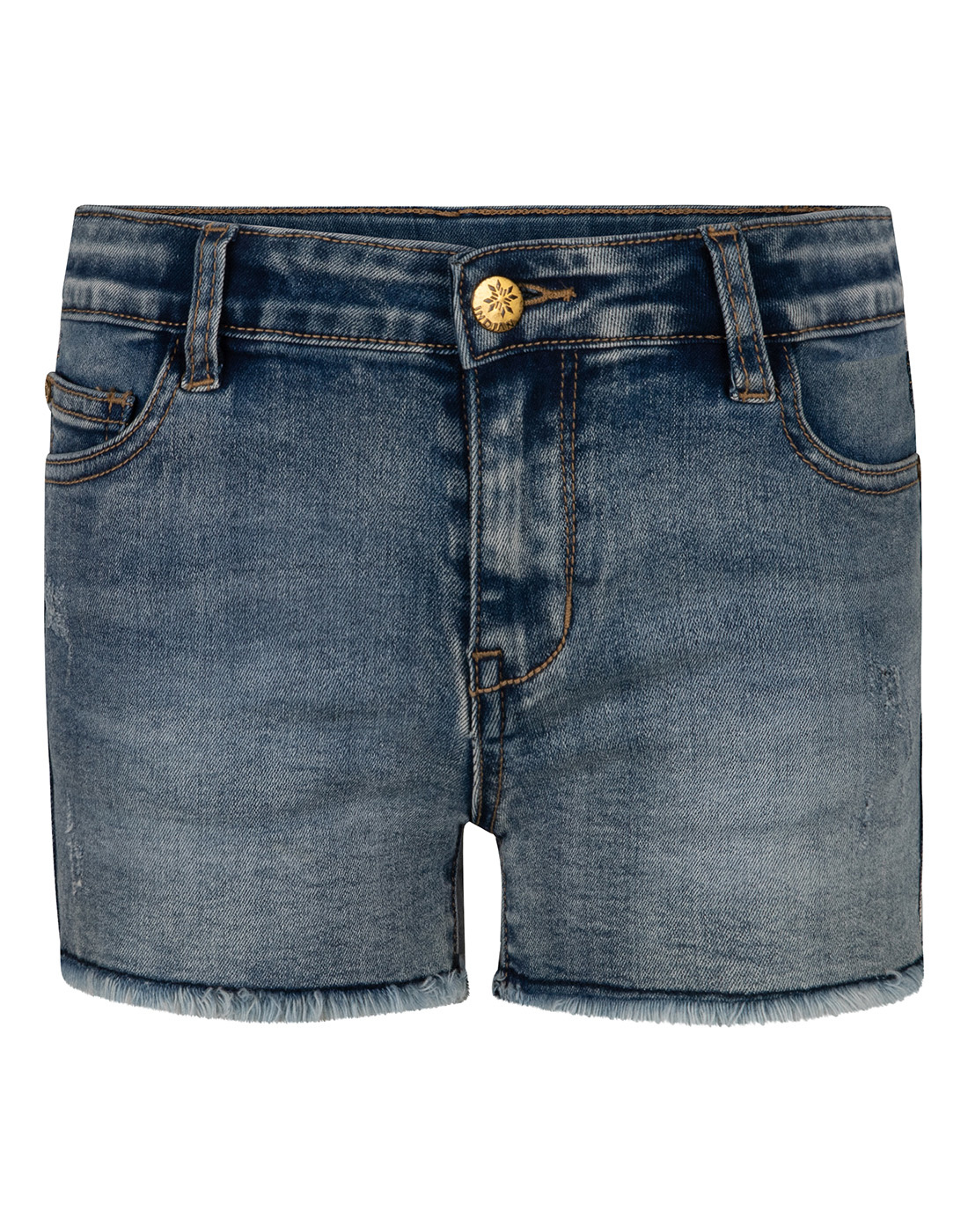Indian Blue Jeans Meisjes jeans short - Dark Denim