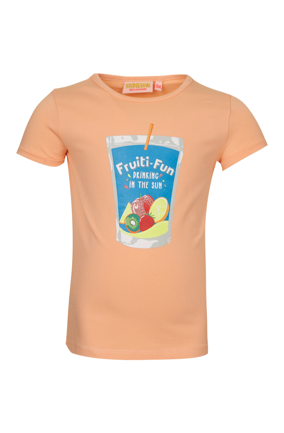 Someone Meisjes t-shirt - Lelo - Licht oranje Someone Meisjes t-shirt - Lelo - Licht oranje