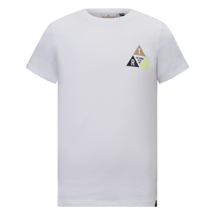 Retour Jeans Jongens t-shirt - Justo - Wit Retour Jeans Jongens t-shirt - Justo - Wit