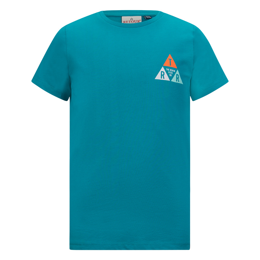 Retour Jeans Jongens t-shirt - Justo - Zee groen Retour Jeans Jongens t-shirt - Justo - Zee groen