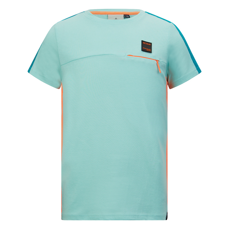 Retour Jeans Jongens t-shirt - Ben - Zacht groen Retour Jeans Jongens t-shirt - Ben - Zacht groen