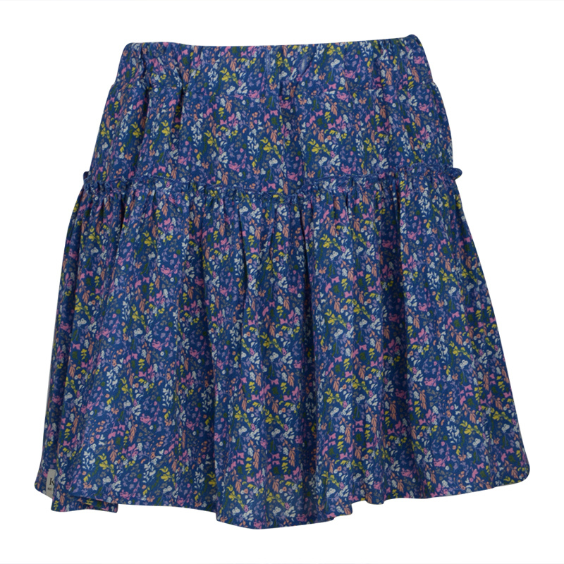 KIEstone Meisjes rok - Blauw bloemen KIEstone Meisjes rok - Blauw bloemen