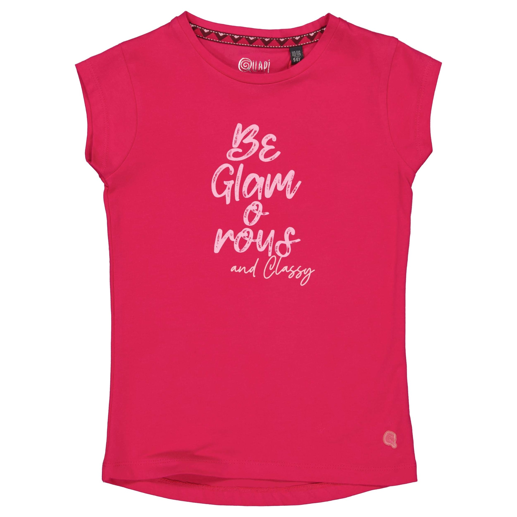 Quapi Meisjes t-shirt - Madine - Fuchsia roze Quapi Meisjes t-shirt - Madine - Fuchsia roze
