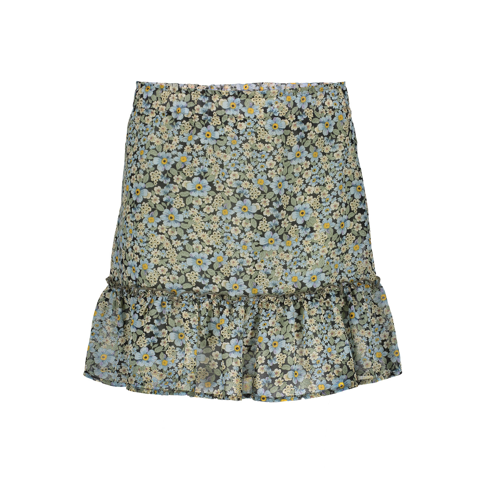 Geisha Meisjes rok - Blauw bloemen Geisha Meisjes rok - Blauw bloemen