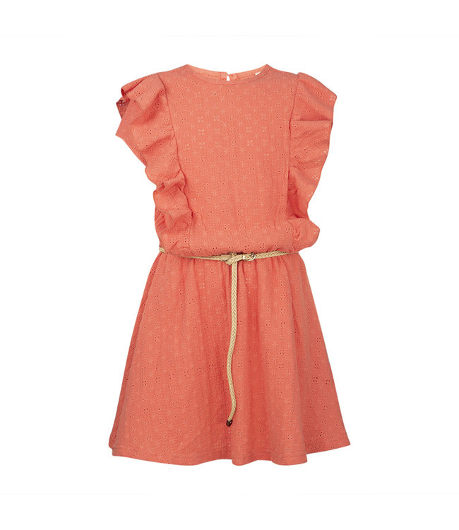 KIEstone Meisjes jurk - Warm oranje