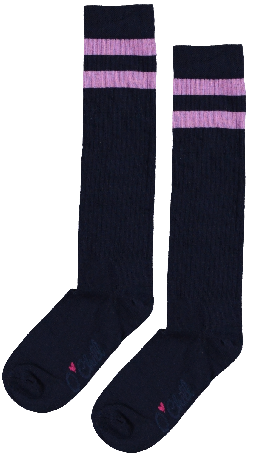 O'Chill Meisjes Kniekousen - Navy/Paars O'Chill Meisjes Kniekousen - Navy/Paars