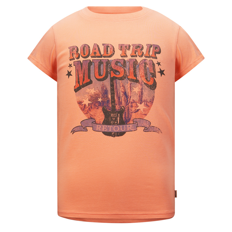 Retour Jeans Meisjes t-shirt - Terry - Perzik Retour Jeans Meisjes t-shirt - Terry - Perzik