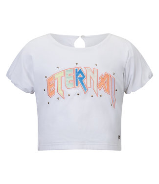 Retour Jeans Meisjes t-shirt - Queeny - Wit Retour Jeans Meisjes t-shirt - Queeny - Wit