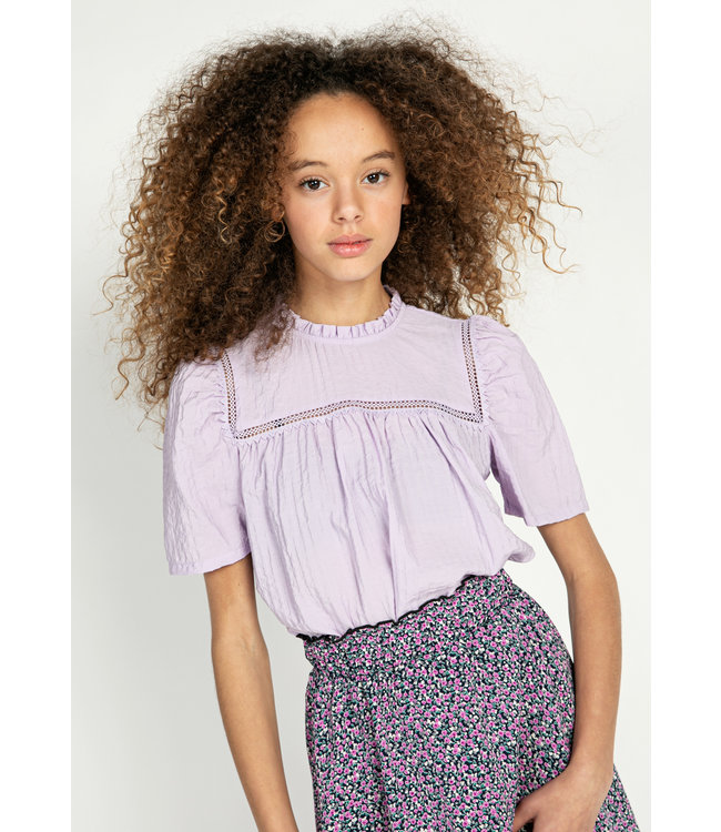 AI&KO Meisjes top - Bella Vis 672 G - Donker magnolia