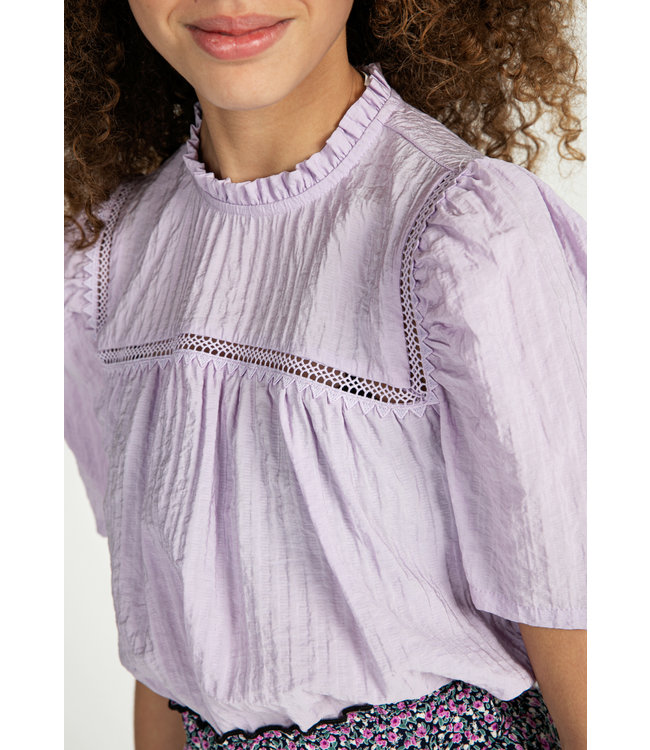 AI&KO Meisjes top - Bella Vis 672 G - Donker magnolia