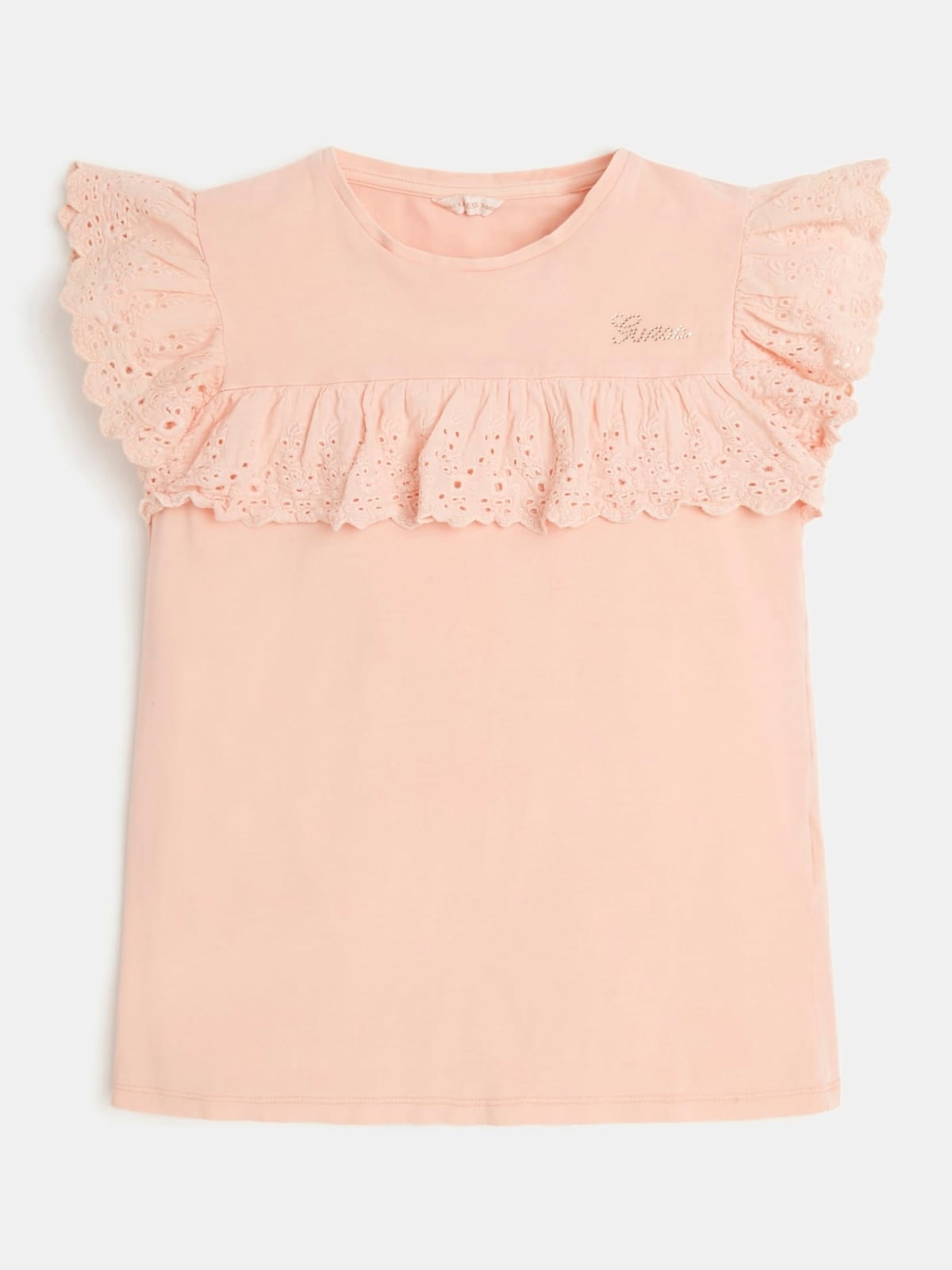Guess Meisjes t-shirt - Peach creme Guess Meisjes t-shirt - Peach creme