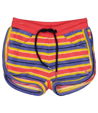 Quapi Meisjes short - Marli - AOP roze koraal gestreept Quapi Meisjes short - Marli - AOP roze koraal gestreept