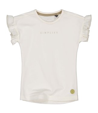 LEVV Little Meisjes t-shirt - Velien - Off White