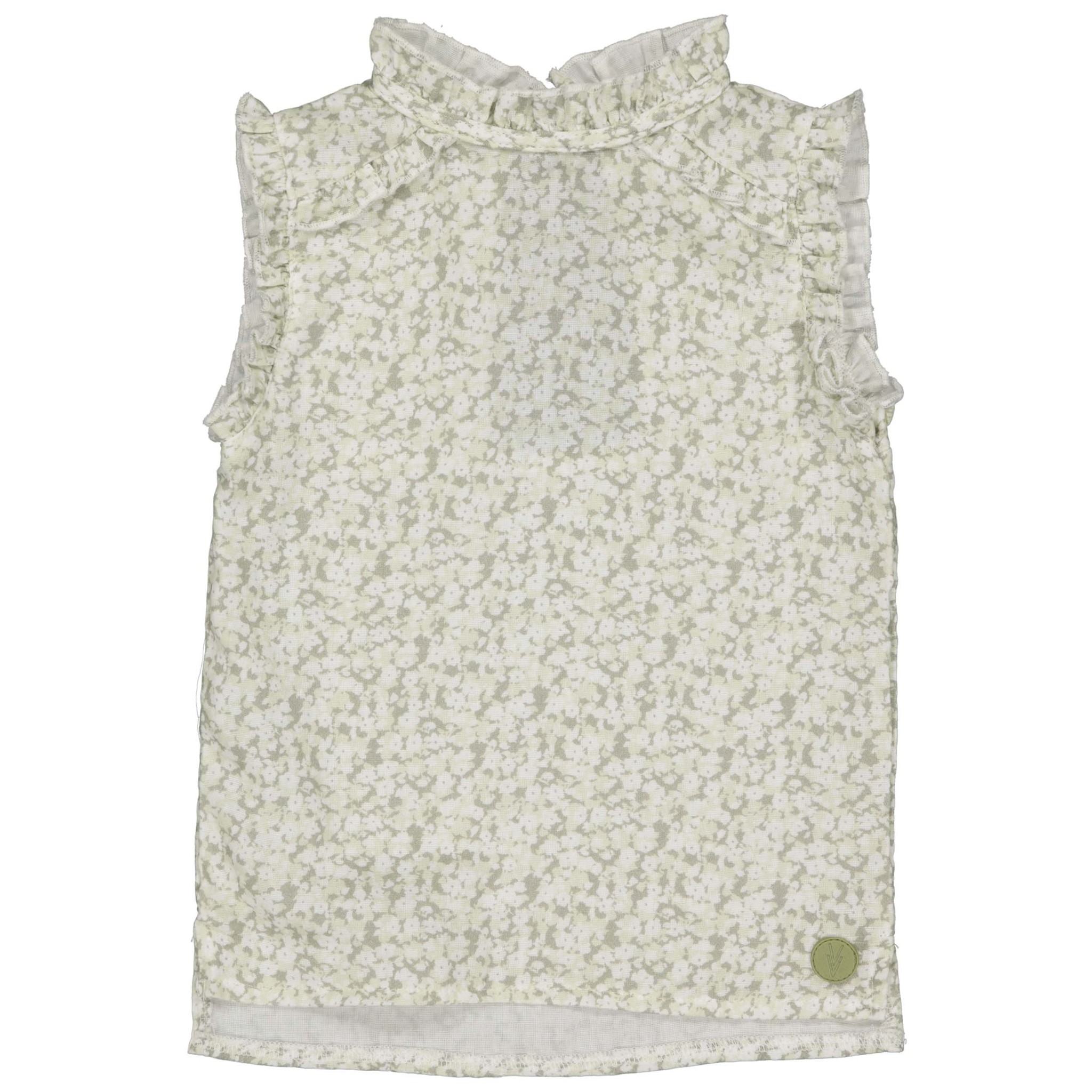 LEVV Little Meisjes blouse - Venla - AOP Woestijn zand bloemen LEVV Little Meisjes blouse - Venla - AOP Woestijn zand bloemen