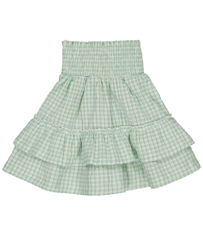 LEVV Meisjes rok - Tica - AOP Mint groen geruit