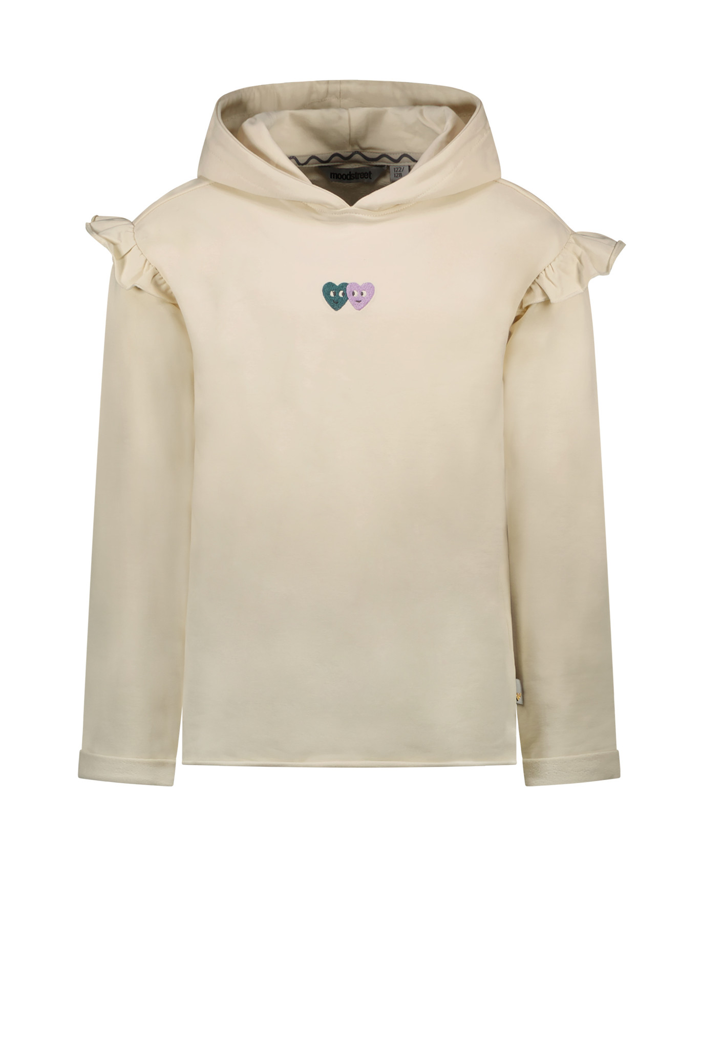 Moodstreet Meisjes hoodie - Warm wit Moodstreet Meisjes hoodie - Warm wit