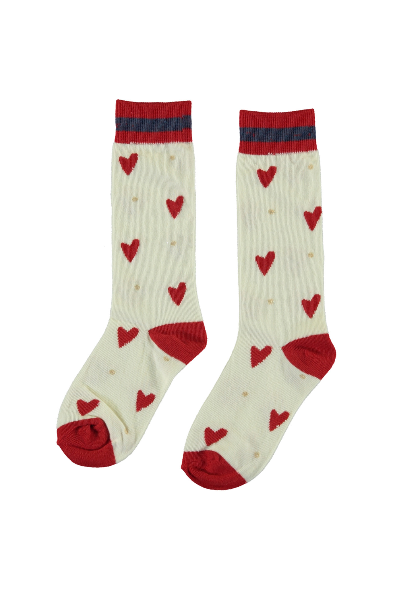 Moodstreet Meisjes kniekousen hart - Love Rood Moodstreet Meisjes kniekousen hart - Love Rood