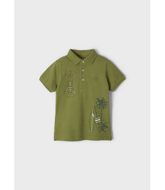 Mayoral Jongens Polo print - Turtle groen