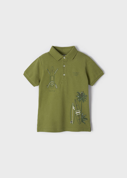 Mayoral Jongens Polo print - Turtle groen