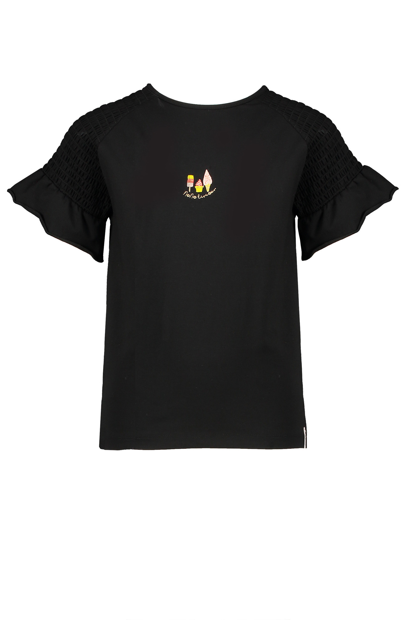 NoNo Meisjes - t-shirt Kees - Jet zwart NoNo Meisjes - t-shirt Kees - Jet zwart