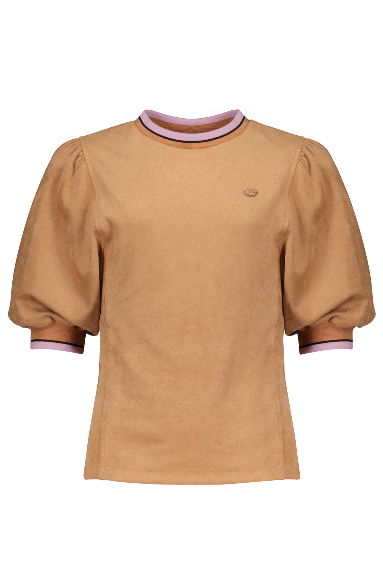 NoBell Meisjes top suedine Kally - Hazelnoot NoBell Meisjes top suedine Kally - Hazelnoot