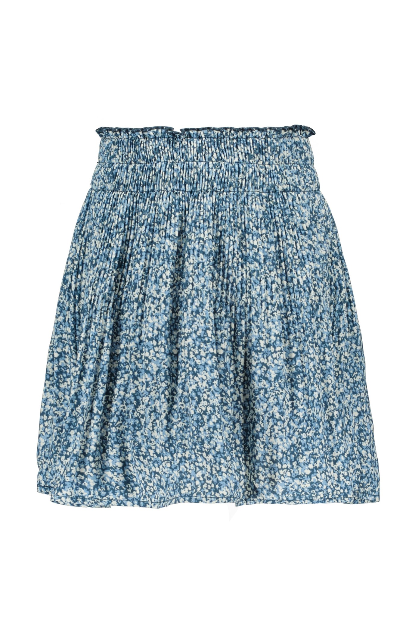 Like Flo Meisjes rok plisse - Blauw bloemen Like Flo Meisjes rok plisse - Blauw bloemen