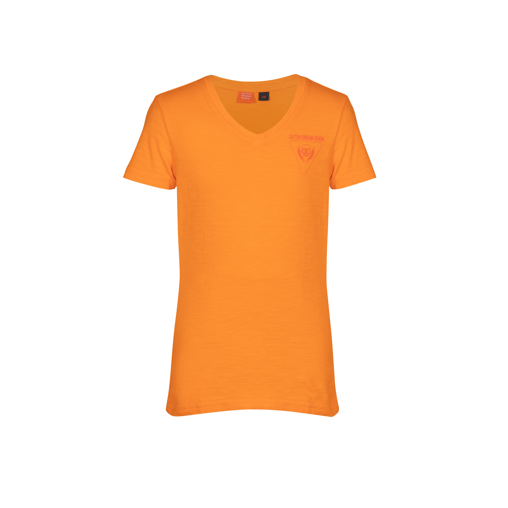 Dutch Dream denim Jongens t-shirt logo - THAMANI - Zacht oranje Dutch Dream denim Jongens t-shirt logo - THAMANI - Zacht oranje