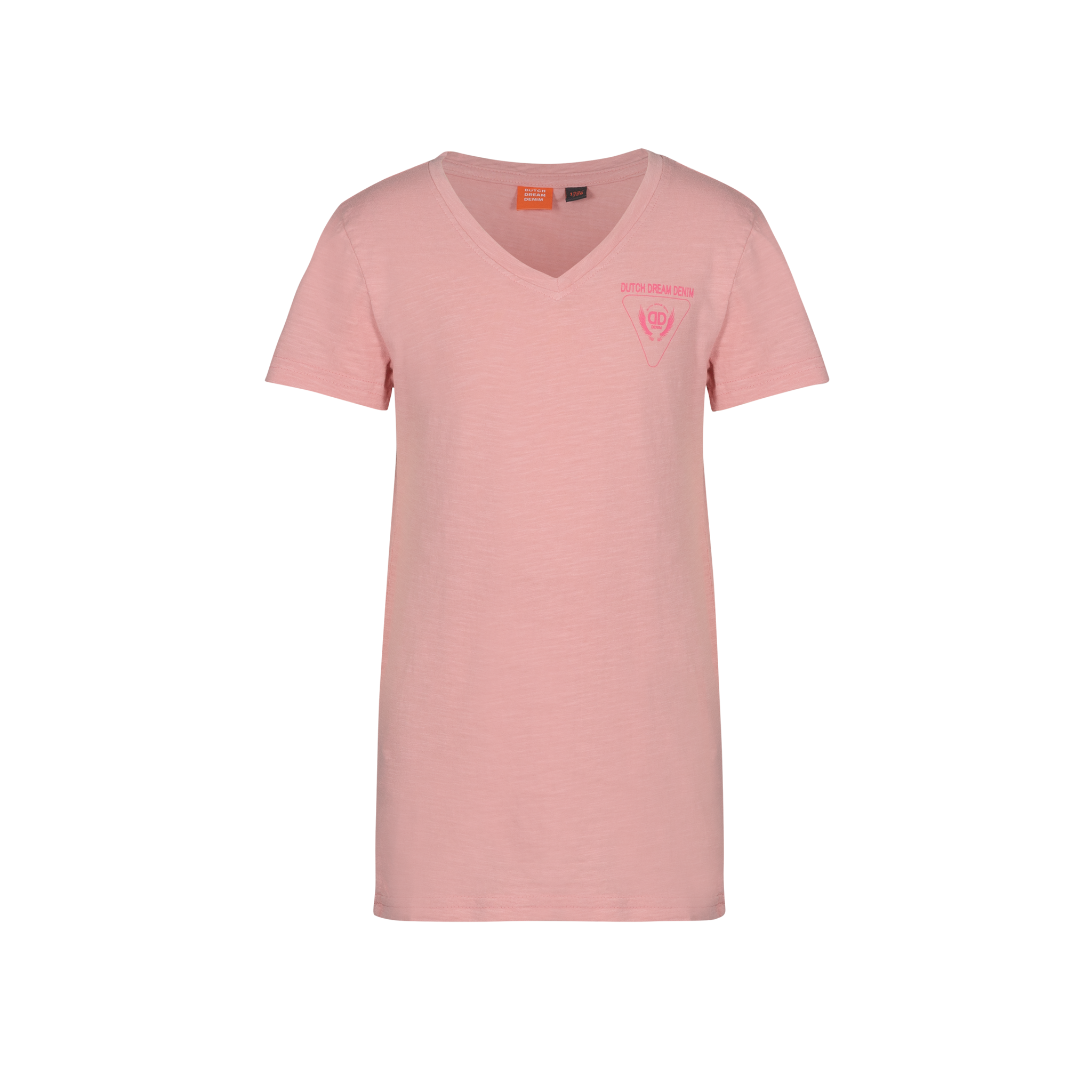 Dutch Dream denim Meisjes t-shirt logo - THAMANI - Roze Dutch Dream denim Meisjes t-shirt logo - THAMANI - Roze