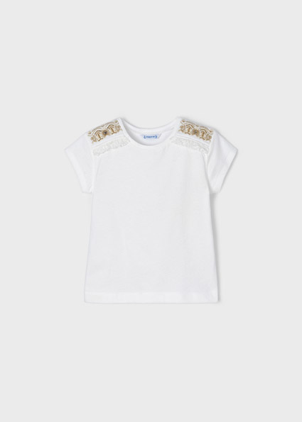 Mayoral Meisjes T-shirt - Natural