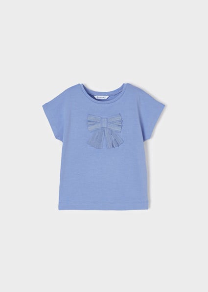 Mayoral Meisjes T-shirt strik - Capri blauw