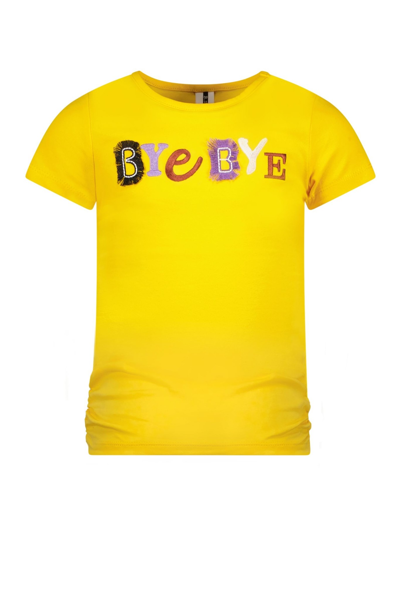 B.Nosy Meisjes t-shirt gerimpelde zijnaad - Lemon chrome B.Nosy Meisjes t-shirt gerimpelde zijnaad - Lemon chrome