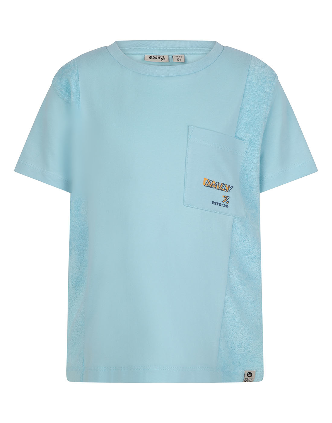 Daily7 Jongens t-shirt badstof - Cool blauw