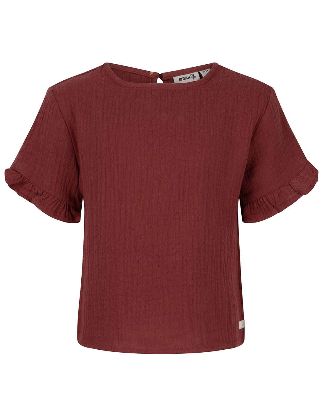 Daily7 Meisjes t-shirt muslin - Dark Chocolate Daily7 Meisjes t-shirt muslin - Dark Chocolate