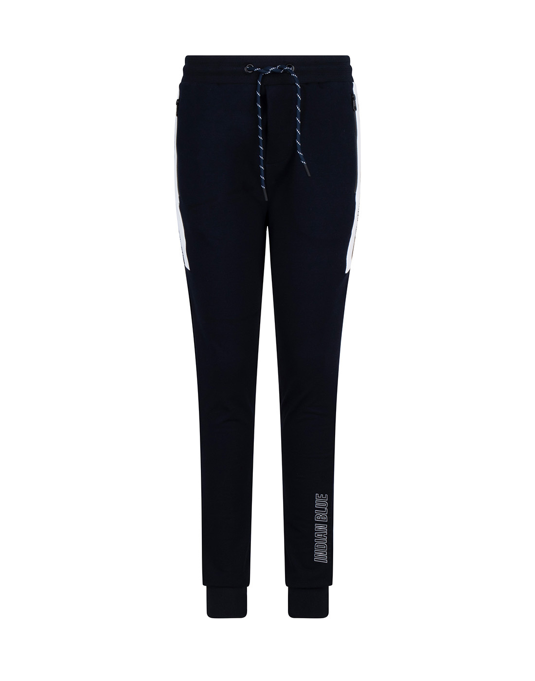 Indian Blue Jeans Jongens jogging broek colourblock - Marine blauw Indian Blue Jeans Jongens jogging broek colourblock - Marine blauw