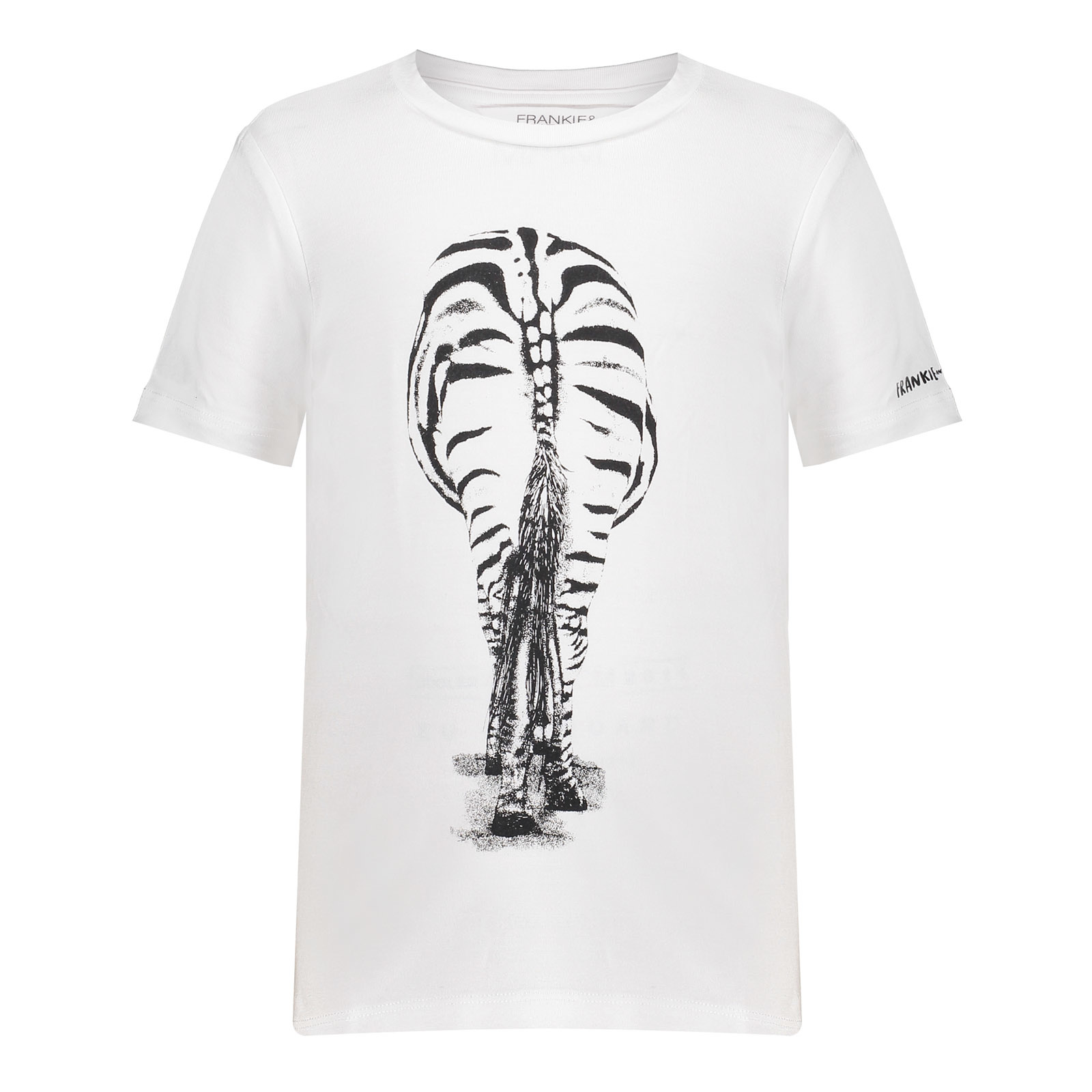 Frankie & Friends Meisjes shirt - Baboon - Foam wit Frankie & Friends Meisjes shirt - Baboon - Foam wit