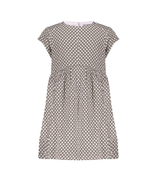 Frankie & Friends Meisjes jurk - Bonobo - Print beach blush/cool bruin/wit