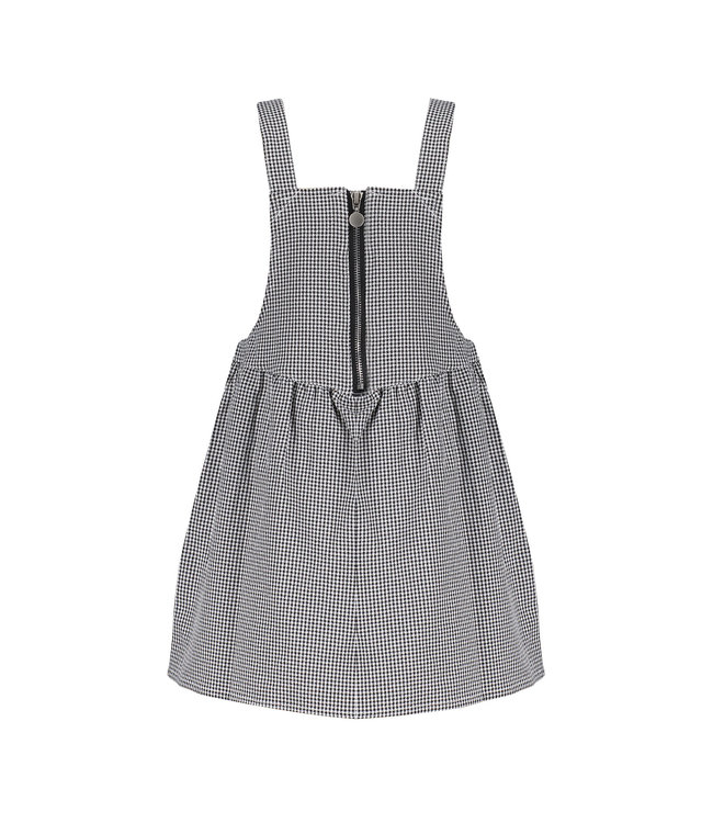 Frankie & Friends Meisjes jurk - Bumblebee B - Zwart/wit geruit