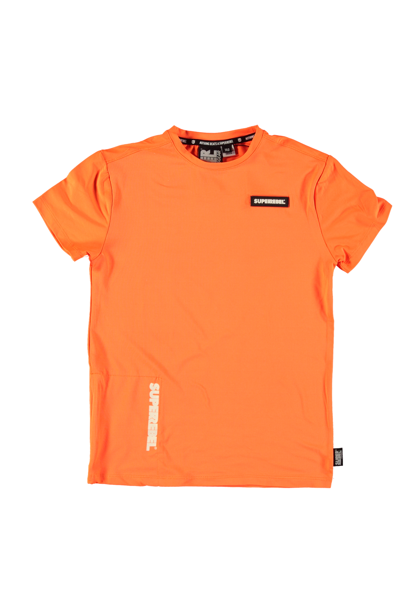 SUPERREBEL Jongens t-shirt Surfer - Neon oranje